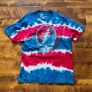 Liquid Blue Men's Tie-Dye Grateful Dead T-Shirt